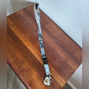 Harry Potter Gray Hedwig ID Lanyard Badge Holder With Hedwig Charm Pendant